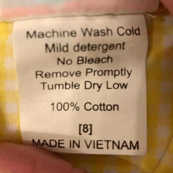 SERENDIPITY Shrimp & Grits Kids Lemons Dress. Size.8 - Picture 7 of 9